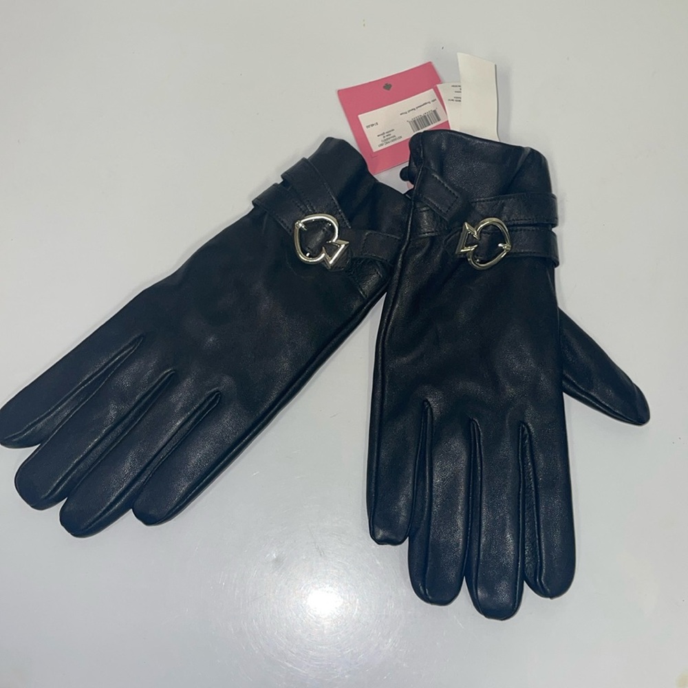 Kate spade leather gloves nwt